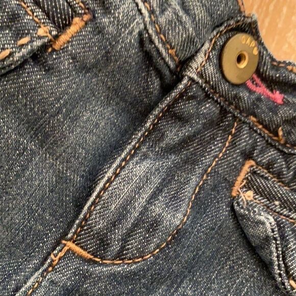 GAP Baby Girls Capri Jeans Flared 2969 Wide Leg Denim Pants Size 12-18 Month - Picture 7 of 12
